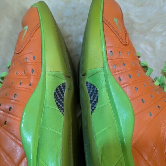 RARE Customer Green and Orange Nike Air Zoom Hurache 2k4 Men Size 9.5 Sneakers - Picture 7 of 14
